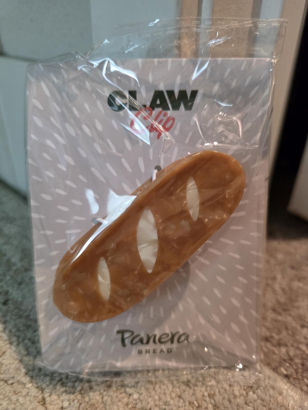Panera Baguette Hair Claw Clip